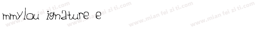Emmylou Signature Se字体转换